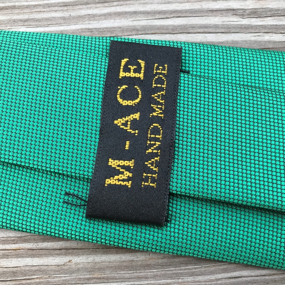 Men Tie Green Neck Tie Fashion Tie Handmade - Picture 3 of 8